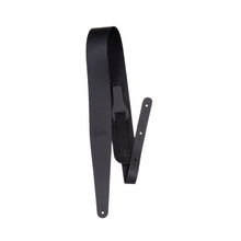 Load image into Gallery viewer, Godin 052752 Black Leather Guitar Strap with Godin Logo Embossed