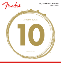 Charger l'image dans la galerie, FENDER 80/20 Bronze Acoustic Strings, Ball End