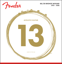 Charger l'image dans la galerie, FENDER 80/20 Bronze Acoustic Strings, Ball End