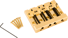 Charger l'image dans la galerie, Fender® HiMass™ 4-String Bass Bridge Assembly With Brass Saddles