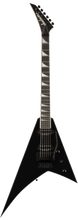 Charger l'image dans la galerie, Black electric guitar with a unique body shape