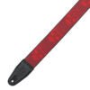Load image into Gallery viewer, Levy’s 2-Inch Wide Polyester Guitar Strap with Dark Red & Red Scanned Skull Motif - MPD2-114