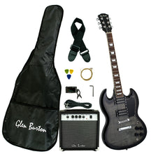 Load image into Gallery viewer, Glen Burton USA Solid Body SG Style Electric Guitar Packages