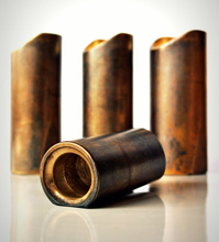Load image into Gallery viewer, The Rock Slide Aged Brass Guitar Slide - Small