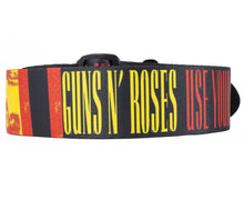 Load image into Gallery viewer, OFFICIAL LICENSING GUNS N’ ROSES USE YOUR ILLUSION POLYESTER GUITAR STRAP.