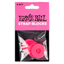 Load image into Gallery viewer, Ernie Ball Strap Blocks - 4 Pack - Various Colours