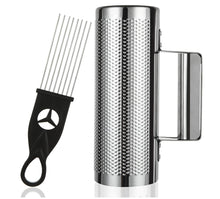Charger l'image dans la galerie, 8" x 3" Metal Guiro Instrument with Scraper