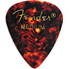 Load image into Gallery viewer, Fender Guitar Pick 351 Shape Classic Celluloid - Tortoise Shell - Medium - 10 Pack-(8268421923071)