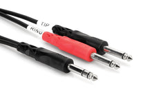 Charger l'image dans la galerie, Hosa Stereo Insert Cable 1/4'' TRS Phone to Dual 1/4'' TS (M) - Various Lengths