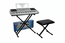 Load image into Gallery viewer, Huntington USA 61 Note Keyboard with Music Rack & AC Adaptor