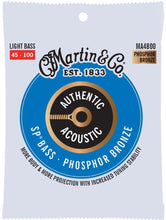 Load image into Gallery viewer, Martin Authentic SP® 4 String Acoustic Bass Guitar Strings, 92/8 Phosphor Bronze