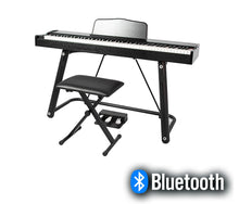 Load image into Gallery viewer, MAESTRO MD P-225 88-Key Portable Digital Piano Dual Bluetooth and 3 Pedals - Black