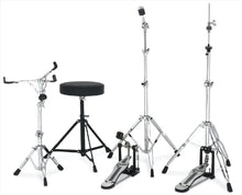 Load image into Gallery viewer, Gretsch Drums Energy 5-Piece Drum Set with Hardware Package & Cymbals - Grey Steel