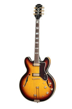 Load image into Gallery viewer, Epiphone Sheraton semi-hollowbody electric guitar in vintage sunburst with gold hardware and ProBucker mini humbuckers