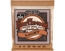 Load image into Gallery viewer, ERNIE BALL 2148 / 3548 EARTHWOOD LIGHT PHOSPHOR BRONZE ACOUSTIC GUITAR STRINGS - 11-52 GAUGE