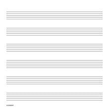 Load image into Gallery viewer, HAL LEONARD STUDENT PIANO LIBRARY MUSIC MANUSCRIPT PAPER – WIDE STAFF Wide Staff