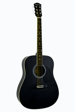 Load image into Gallery viewer, Glen Burton USA GA101 black dreadnought acoustic guitar with basswood body and rosewood fingerboard