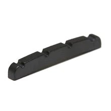 Charger l'image dans la galerie, BLACK TUSQ XL JAZZ 4 STRING NUT CURVED BOTTOM PT-1214-00-(7762407194879)