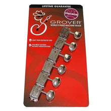 Load image into Gallery viewer, Grover 133N6 Deluxe Guitar Machines - Guitar Machine Heads, 6-in-Line, Bass Side (Left) - Nickel