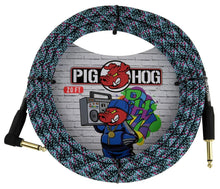 Load image into Gallery viewer, Pig Hog 20FT Right Angle Instrument Cable – Shielded Durable Guitar/Instrument Lead