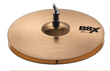 Load image into Gallery viewer, SABIAN 41302X 13 inch B8X hi-hat cymbals in bronze with bright, articulate sound and precision hammered finish