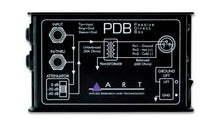 Load image into Gallery viewer, ART Pro Audio Passive Direct Box PDB with input, output, and ground lift switches for balanced audio signal conversion.