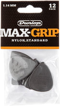 Load image into Gallery viewer, Dunlop 449P114 1.14mm Max-Grip Nylon Standard Guitar Picks, 12-Pack-(6921120022722)