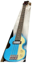 Load image into Gallery viewer, Hofner Shorty Violin Bass CT Blue (Beatles Bass Style) Includes Travel Bag