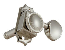 Load image into Gallery viewer, Grover 533N Vintage Locking Rotomatics with Metal Button - Guitar Machine Heads, 3 + 3 - Nickel