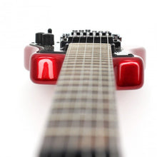 Load image into Gallery viewer, Hofner HOF-HCT-SH-DLX- R-O Deluxe Shorty Electric Travel Guitar - Red - with Gig Bag