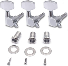 Load image into Gallery viewer, Sealed String Tuning Pegs Keys Machines Heads Tuners 3L 3R Electric Guitar Acoustic Guitar Parts Replacement Chrome.