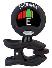 Load image into Gallery viewer, Snark Silver Chromatic Tuner clip-on with digital display for guitar and bass in black color