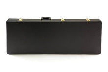 Load image into Gallery viewer, Rectangular hardshell guitar case with heavy vinyl cover and metal fasteners for Flying V electric guitar model 134
