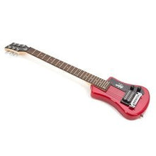 Load image into Gallery viewer, Hofner HOF-HCT-SH-R-O Shorty Electric Travel Guitar Red w Gig Bag