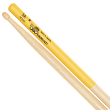 Load image into Gallery viewer, Los Cabos LCD5AYJ Drumsticks 5A Yellow Rubber Dipped Handle