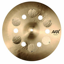 Load image into Gallery viewer, Sabian 14 inch AAX Zen Effects cymbal with holes and riveted discs for sizzle sound