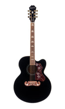 Charger l'image dans la galerie, Epiphone J-200EC Studio Acoustic-Electric Guitar - Black-(7763988480255)