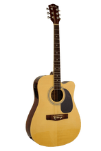 Load image into Gallery viewer, Glen Burton USA Deluxe acoustic electric guitar with cutaway spruce top and rosewood fingerboard
