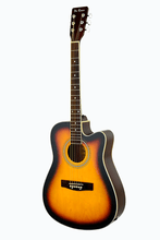 Load image into Gallery viewer, De Rosa USA Cutaway Acoustic-Electric Dreadnought Guitar Matte Finish-(6757583323330)
