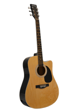 Load image into Gallery viewer, Huntington USA Cutaway dreadnought acoustic guitar with basswood body and maple fingerboard