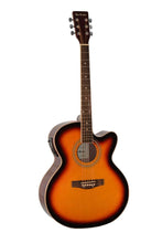 Charger l'image dans la galerie, Glen Burton USA 6 string jumbo acoustic electric cutaway guitar with spruce top and sapele back and sides