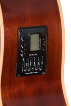 Charger l'image dans la galerie, Close-up of Glen Burton USA acoustic electric guitar showing built-in 5 band EQ and tuner on a sapele wood side panel