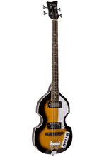 Load image into Gallery viewer, De Rosa USA Hollow Body electric violin Beatles bass guitar with maple body and neck, mahogany fingerboard, and two humbucker pickups