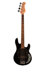 Load image into Gallery viewer, Glen Burton USA 4 string electric bass guitar with basswood body and maple neck in black finish