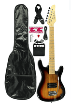 Load image into Gallery viewer, DeRosa USA Viper Junior 3/4 scale electric guitar combo pack with amplifier and accessories for kids