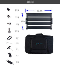 Load image into Gallery viewer, Guitar Pedal Board - Guitto Fixture Blocks Fixed Effects Pedalboard Aluminum Alloy Super Light with Carry Bag, No More Velcro (GPB-02 Medium Size: 51.7x33.2cm)