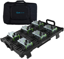 Load image into Gallery viewer, Guitar Pedal Board - Guitto Fixture Blocks Fixed Effects Pedalboard Aluminum Alloy Super Light with Carry Bag, No More Velcro (GPB-02 Medium Size: 51.7x33.2cm)