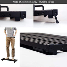 Load image into Gallery viewer, Guitar Pedal Board - Guitto Fixture Blocks Fixed Effects Pedalboard Aluminum Alloy Super Light with Carry Bag No More Velcro (GPB-03 Large Size 66.7x33.2cm)