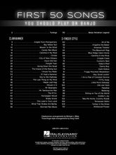Load image into Gallery viewer, FIRST 50 SONGS YOU SHOULD PLAY ON BANJO