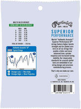 Load image into Gallery viewer, MARTIN MA170 EXTRA LIGHT 10 - 47 BRONZE 80/20 AUTHENTIC ACOUSTIC SUPERIOR PERFORMANCE SP® GUITAR STRINGS